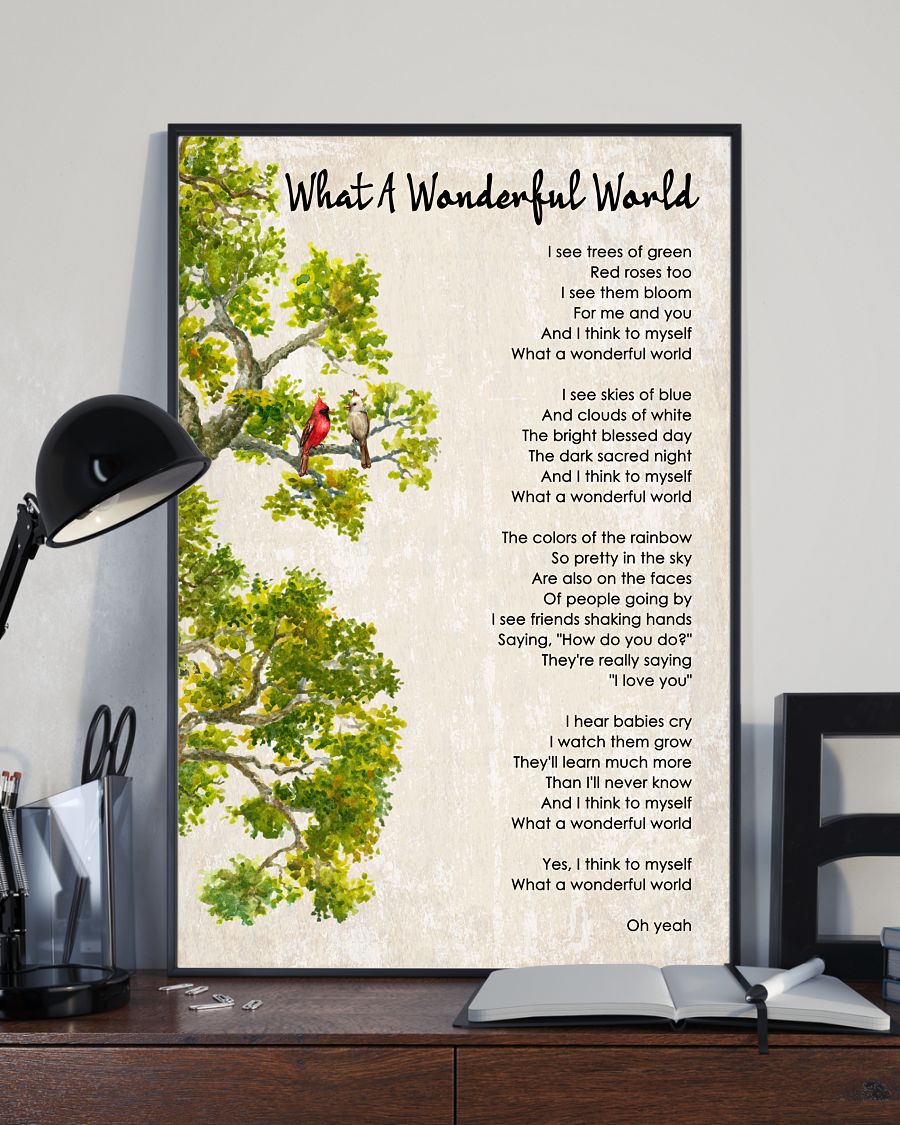 What A Wonderful World Poster And Canvas1