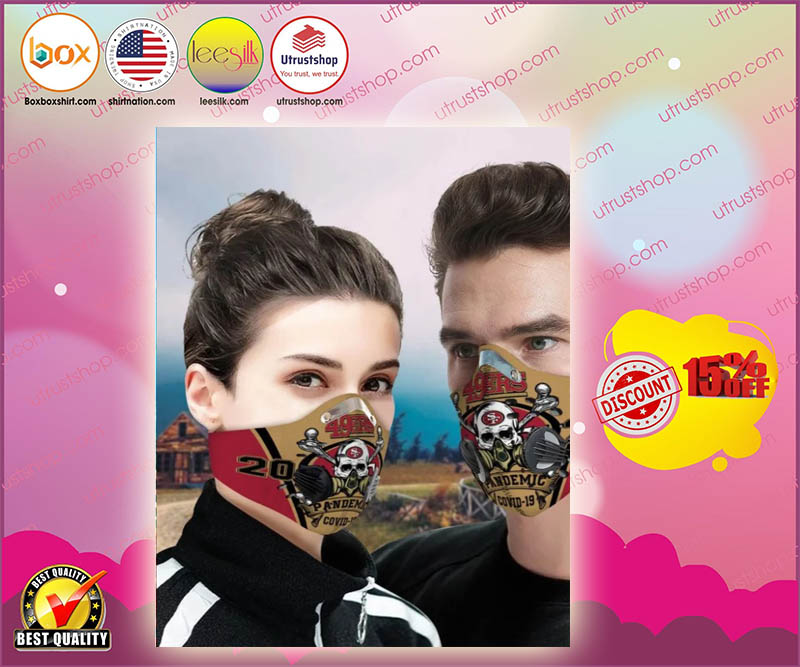 San francisco 49ers pandemic covid 19 filter face mask 1