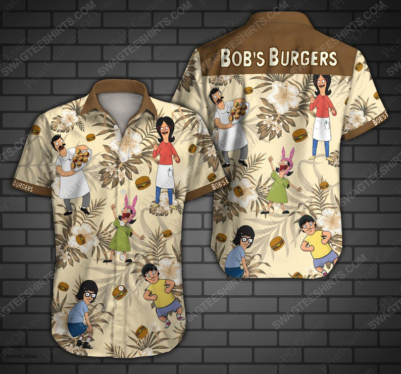 [special edition] Bob burger cartoon belcher family summer vacation hawaiian shirt – Maria