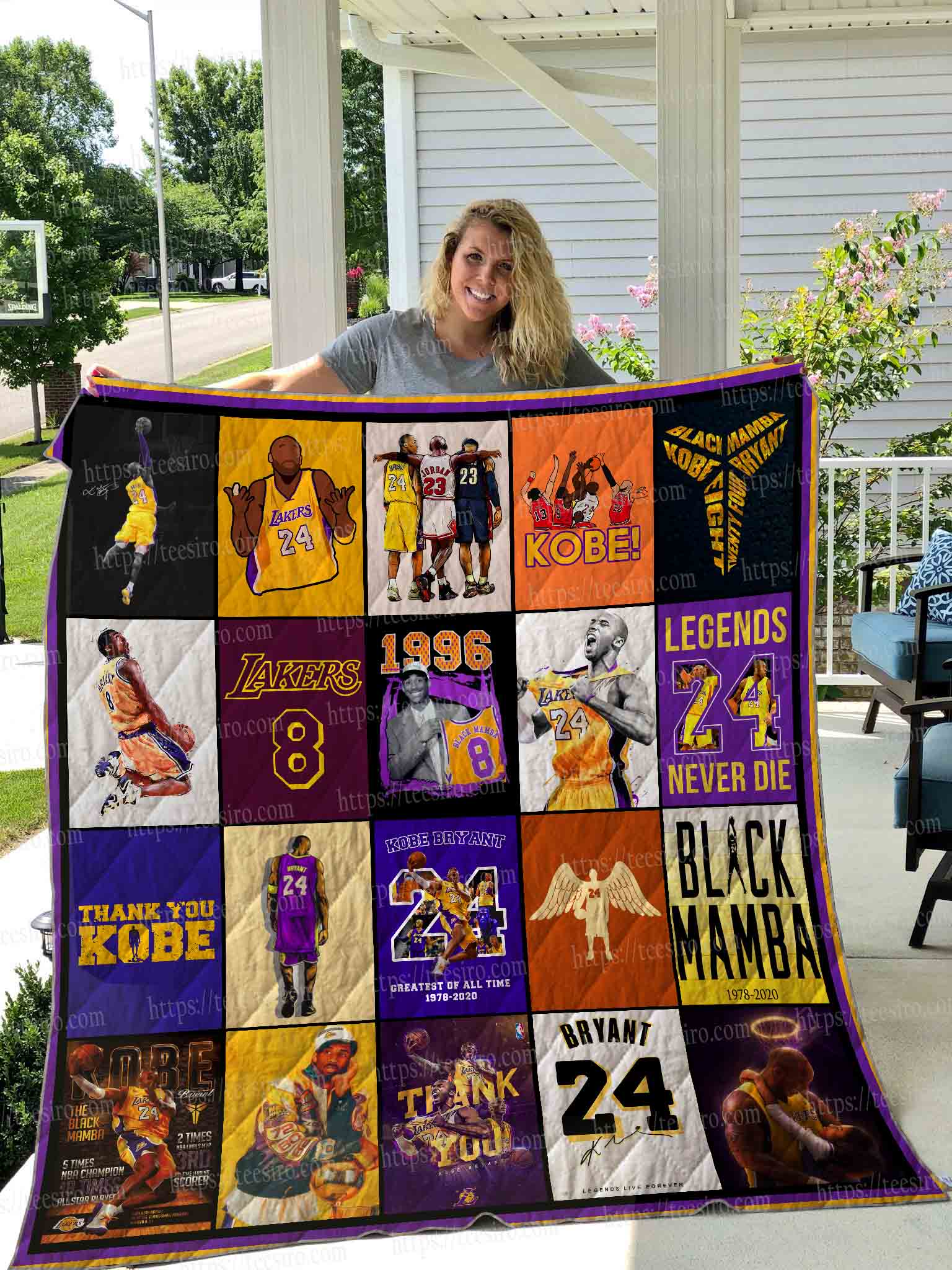 Kobe bryant all over printed quilt – maria