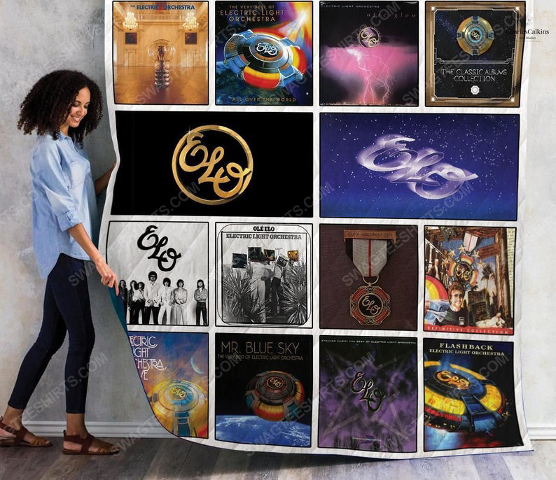 Electric light orchestra albums cover all over print quilt 1