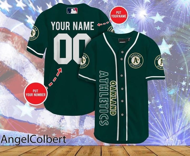 Oakland Athletics Personalized Name And Number Baseball Jersey Shirt – Hothot 170821
