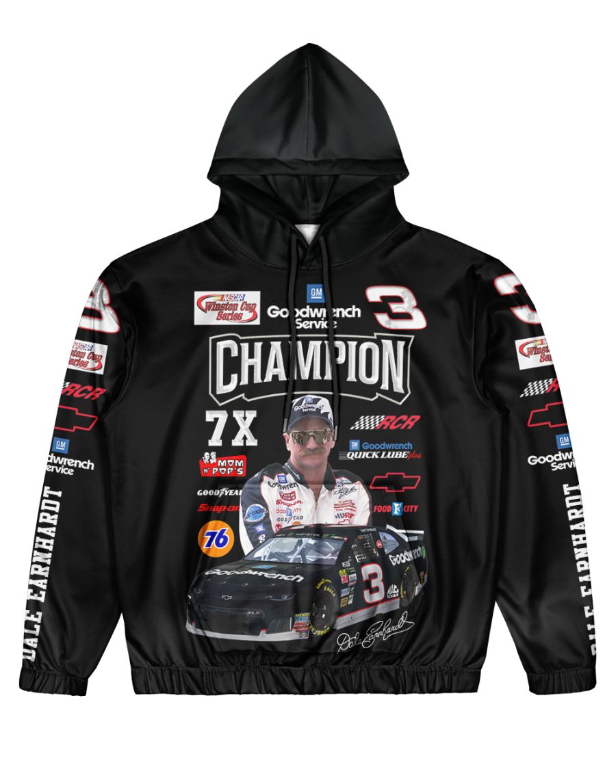 Dale earnhardt 3d All Over Print Hoodie