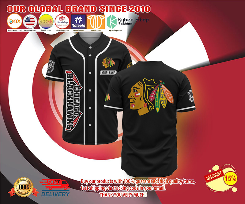 Chicago Blackhawks baseball jersey shirt 4