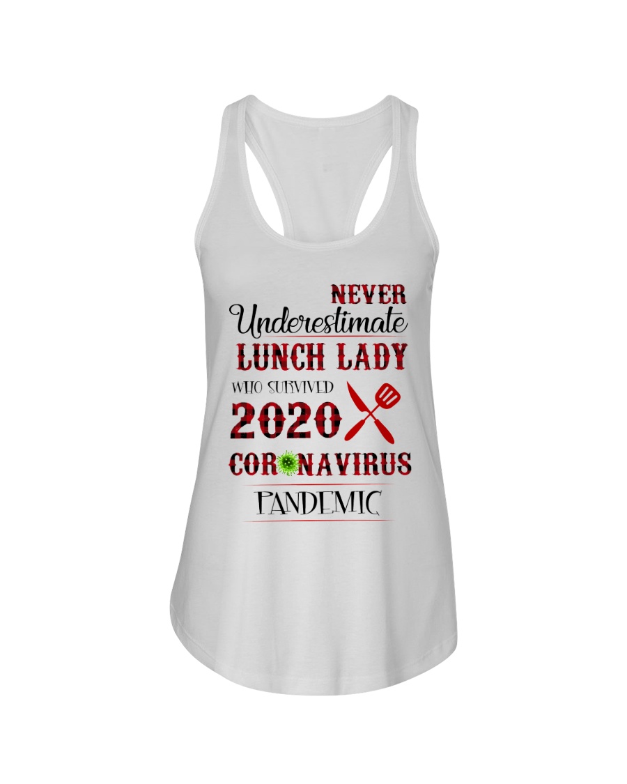 Never underestimate lunch lady who survived 2020 coronavirus flowy tank