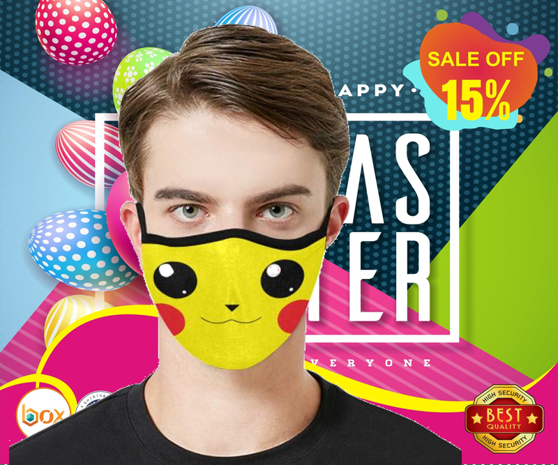 Pikachu cloth fabric face mask - LIMITED EDITION
