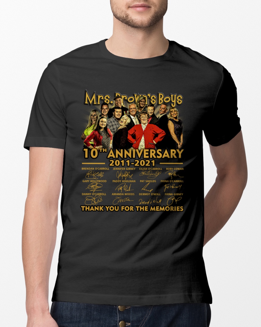 Mrs Browns boys 10th anniversary 2011-2021 shirt