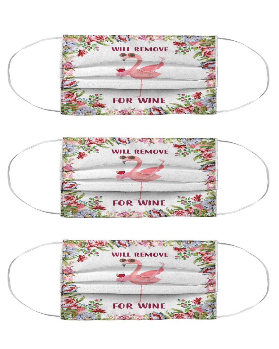 FlamIngo remove for wIne face mask- LIMITED EDITION