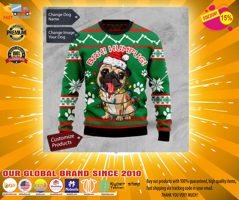 Bah humpug ugly Christmas sweater2