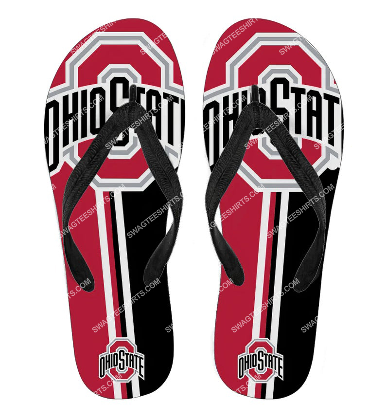 [special edition] the ohio state buckeyes football full printing flip flops – maria