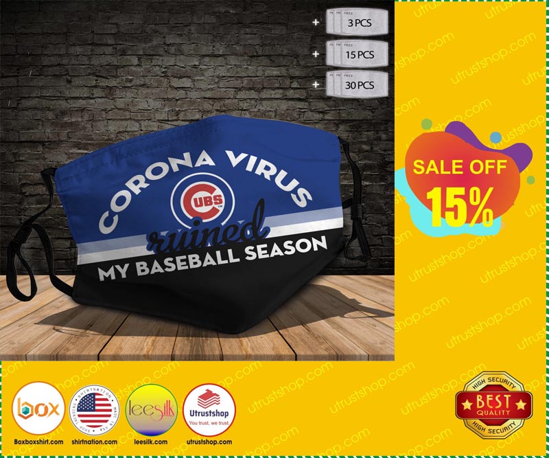 Chicago Cubs Corona virus ruined My Ice Hockey Season 3d face mask – LIMITED EDITION