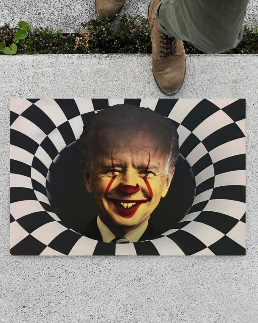IT clown Biden 3d illusion doormat
