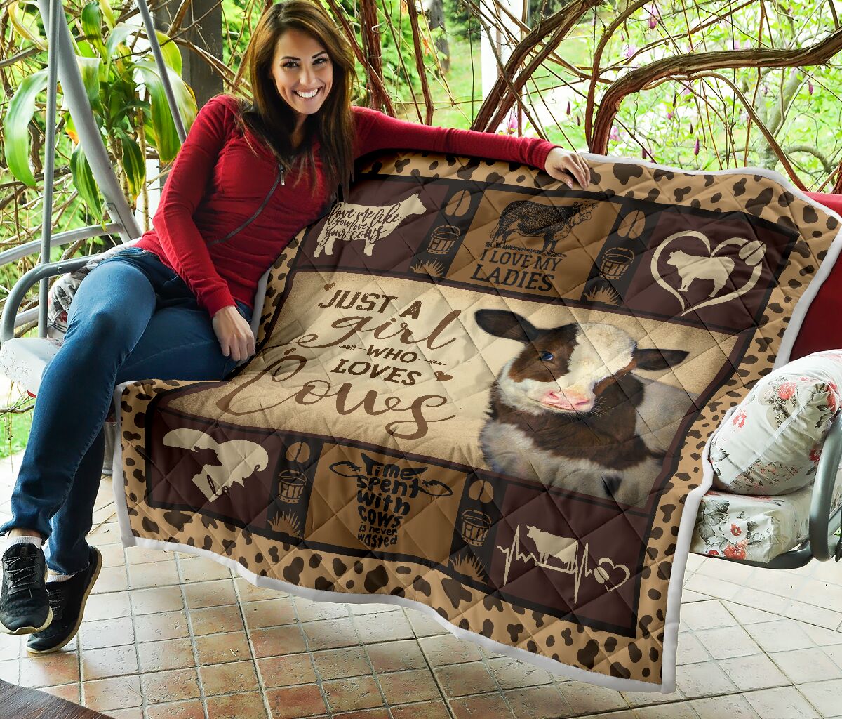 Farm just a girl who loves cows quilt 2