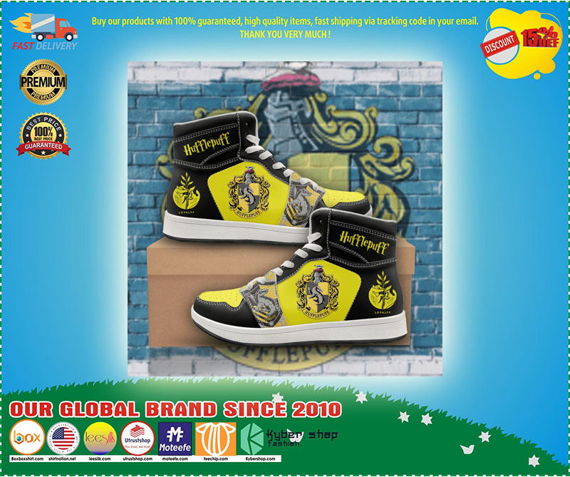 Hufflepuff Harry Potter high top sneaker shoes 3