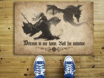 Welcome to our home roll for initiative doormat – LIMITED EDITION