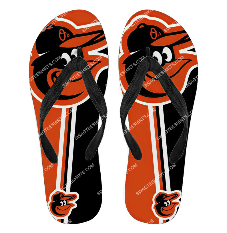 [special edition] the baltimore orioles baseball full printing flip flops – maria
