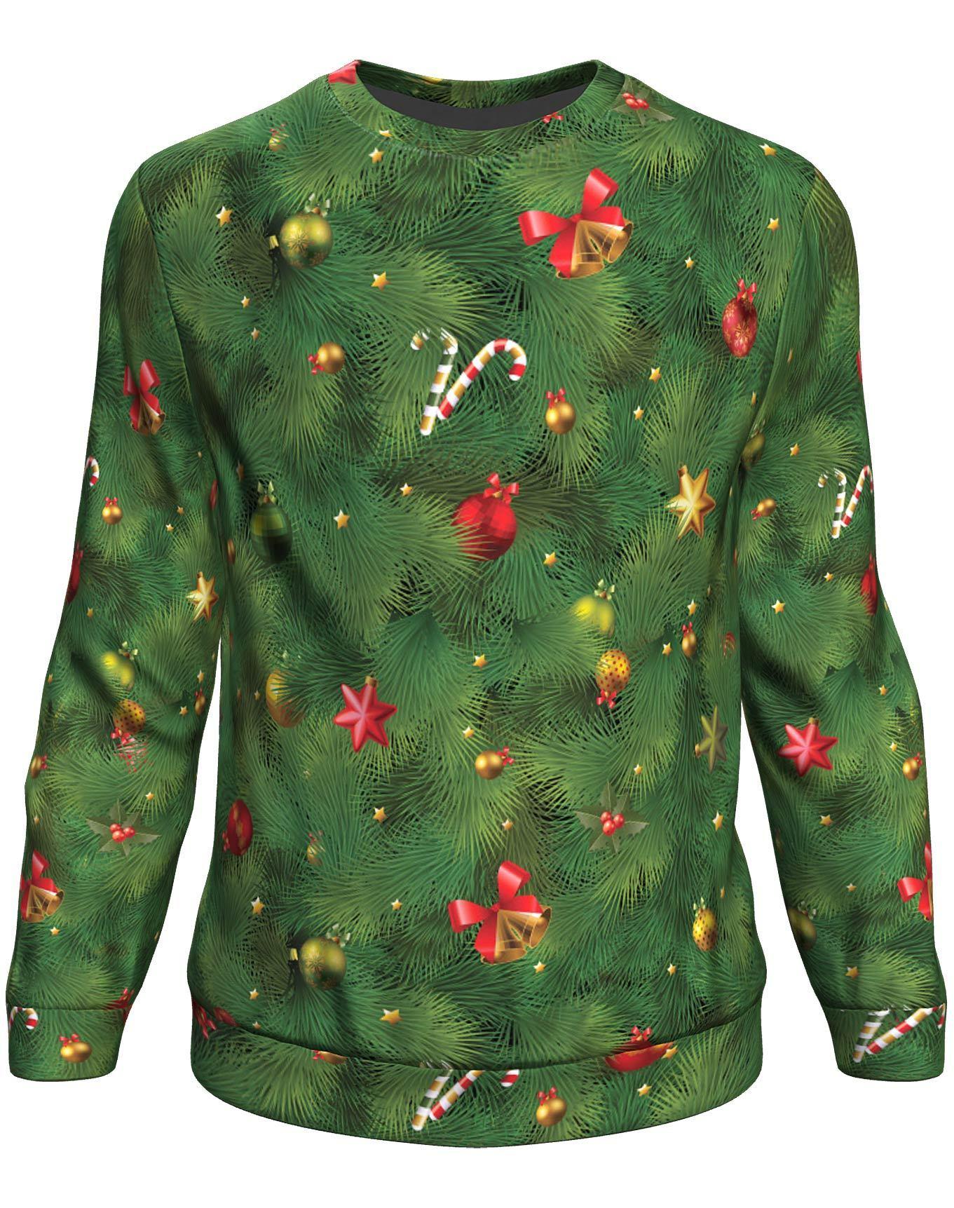 Christmas tree all over print sweater - maria