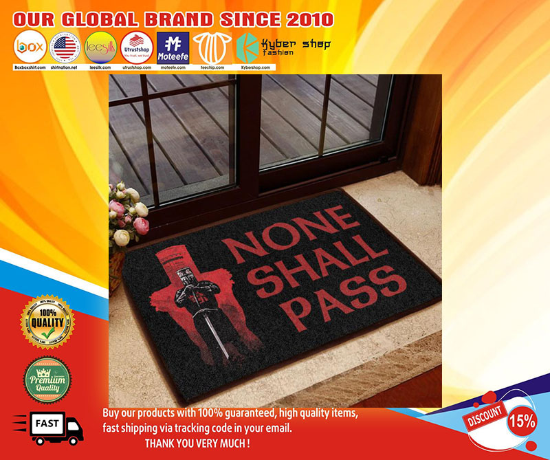 None shall pass doormat-LIMITED EDITION