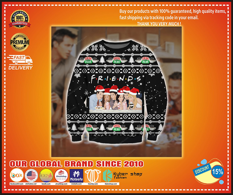 Friends movie central perk ugly christmas sweater 2