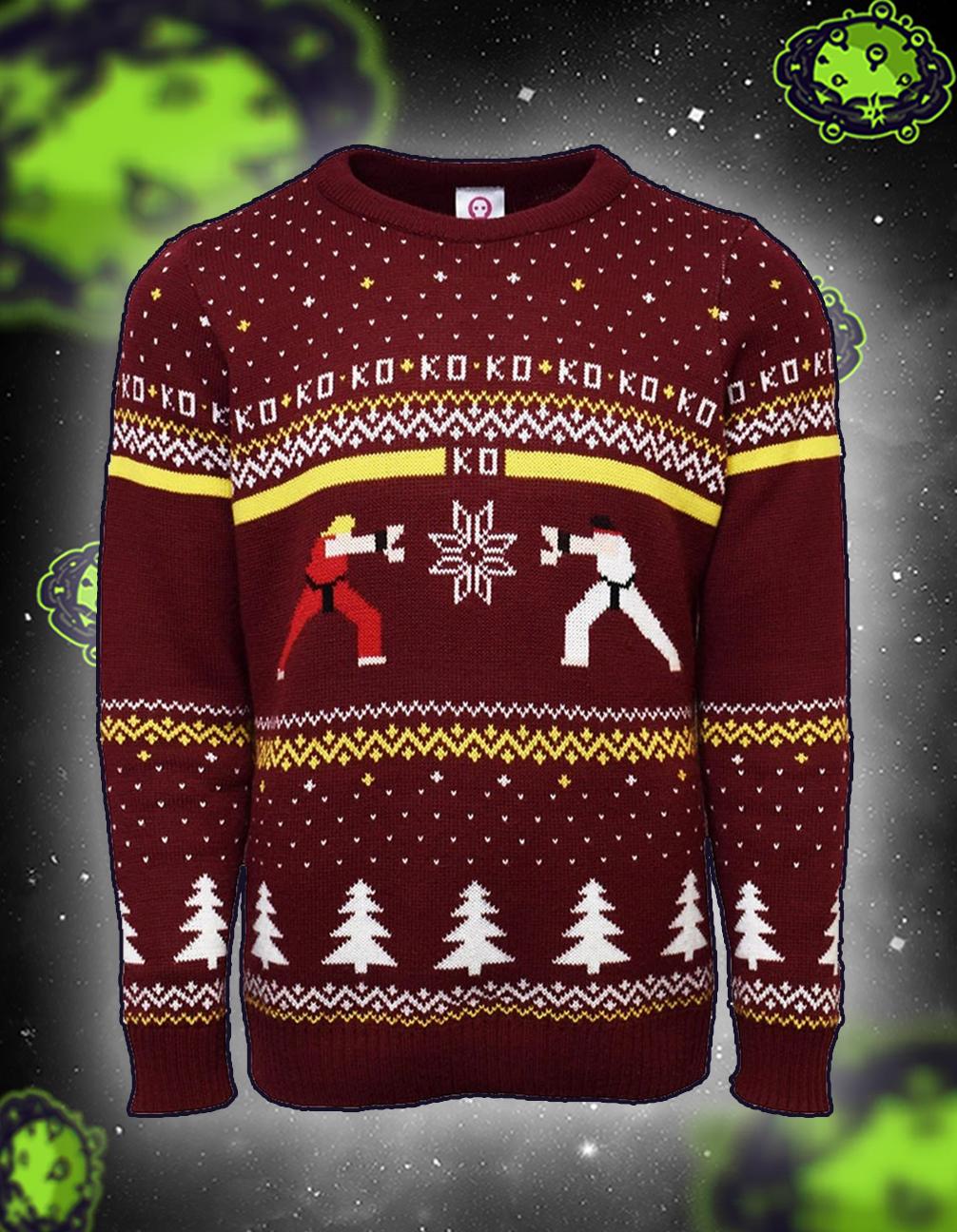 Street fighter ken vs ryu christmas jumper and ugly sweater