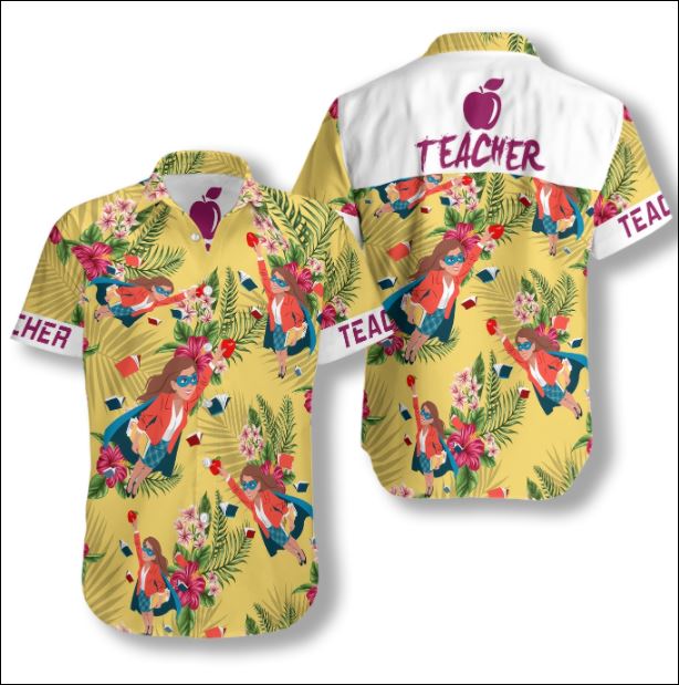 Teacher tropical hawaiian shirt