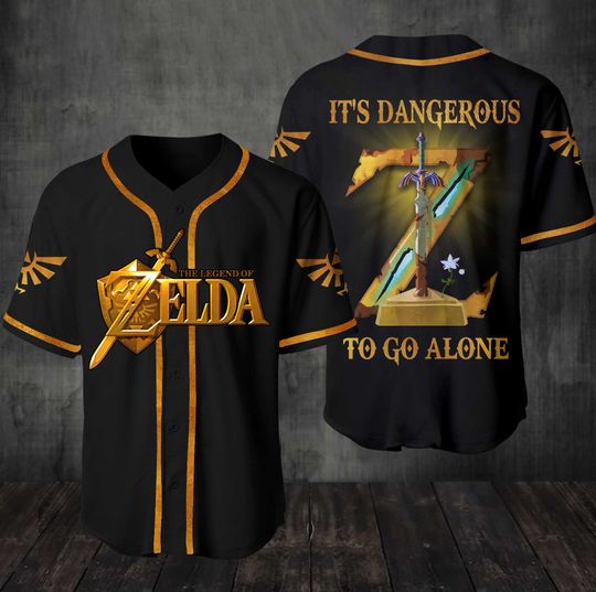 The Legend of Zelda Its Dangerous To Go Alone Baseball Jersey Shirt – BBS