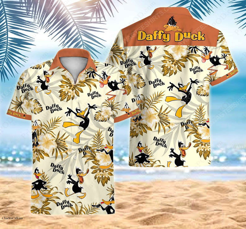 Daffy duck bugs bunny cartoon warner bros hawaiian shirt 1