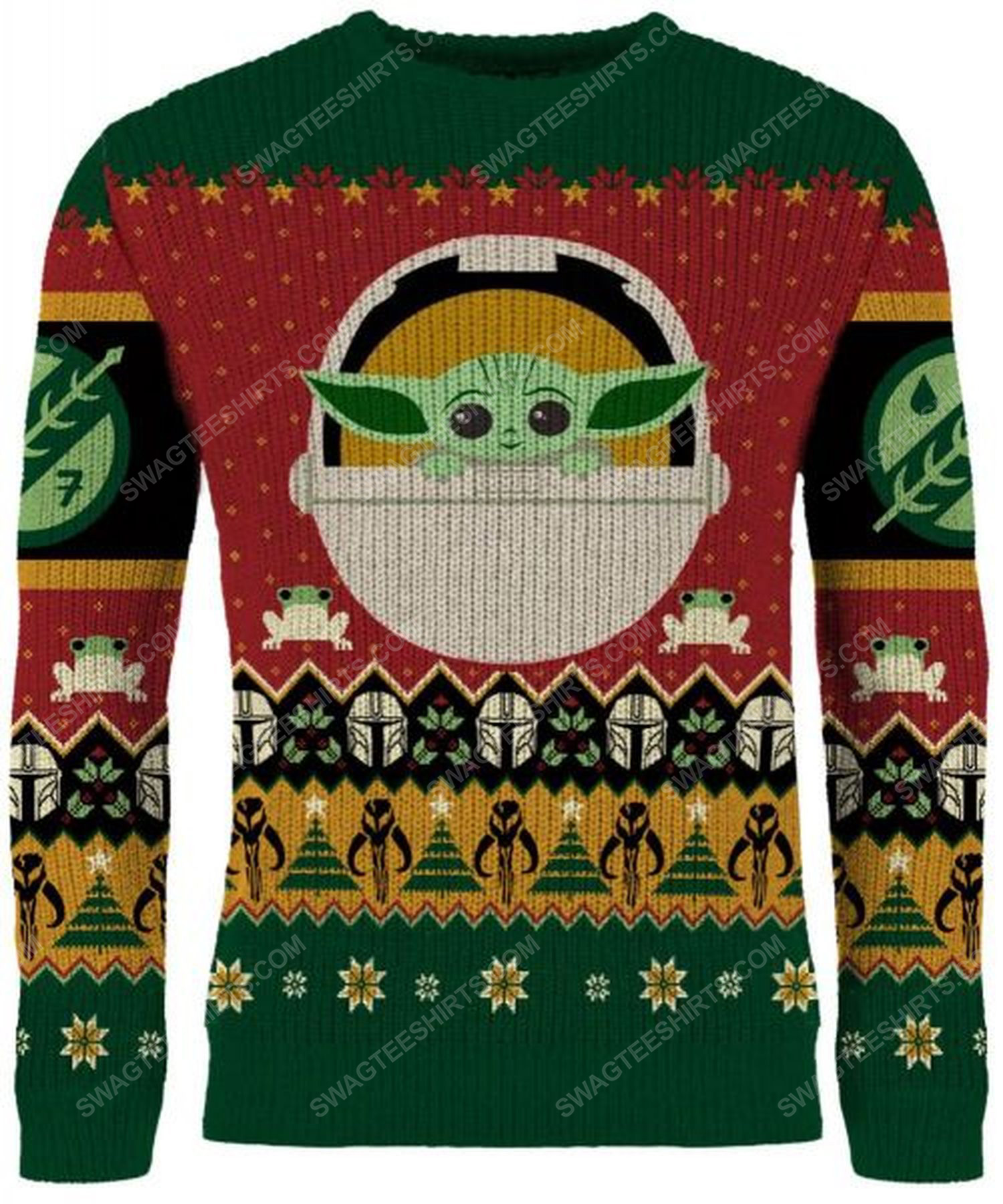 [special edition] Star wars baby yoda full print ugly christmas sweater – maria