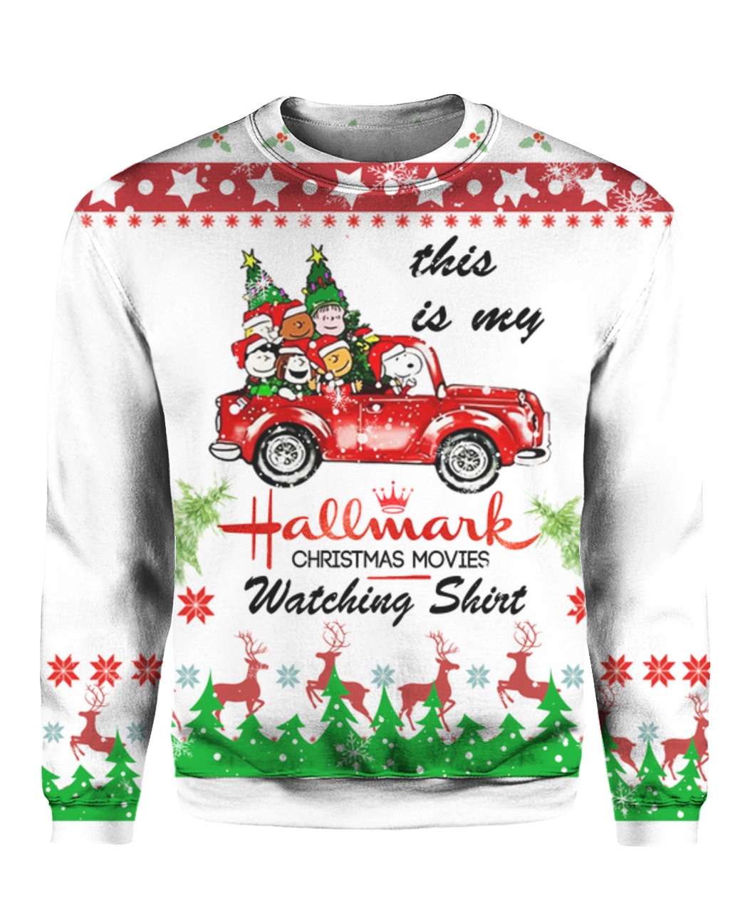 Snoopy this is my hallmark christmas movie watching holiday sweater – maria