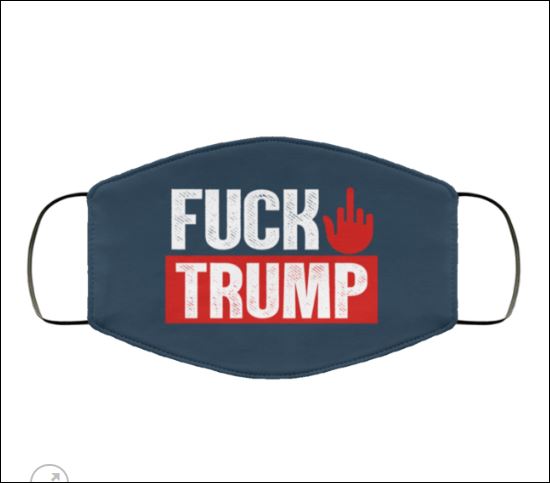 Fuck Trump face mask