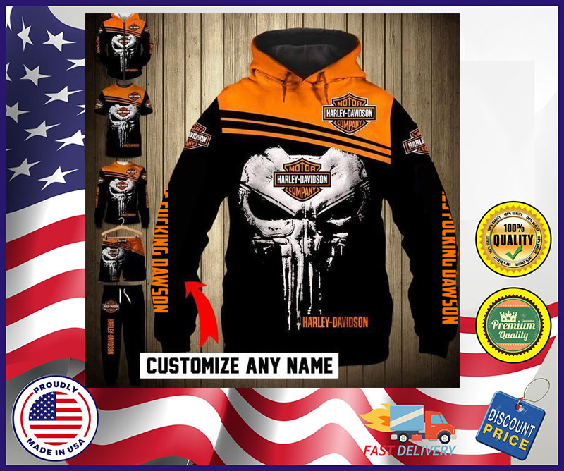 Punisher skull Jack Daniel 3d full print hoodie