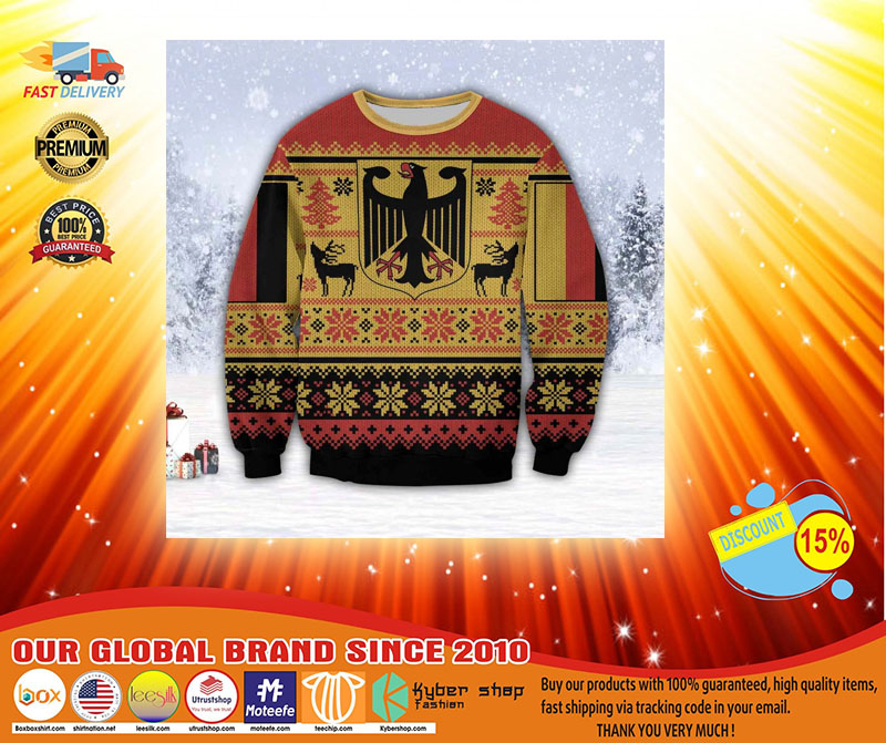 GERMANY 3D ALL OVER PRINT UGLY CHRISTMAS SWEATER3