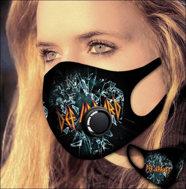 Def Leppard filter activated carbon face mask