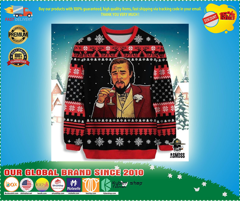Leonardo DiCaprio ugly Christmas sweater 3