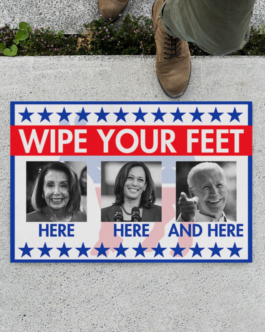 Biden Wipe your feet here here and here doormat 3