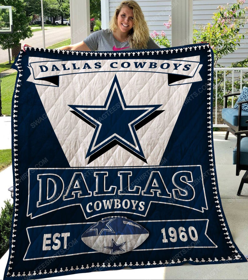 Dallas cowboys football team all over print quilt 1