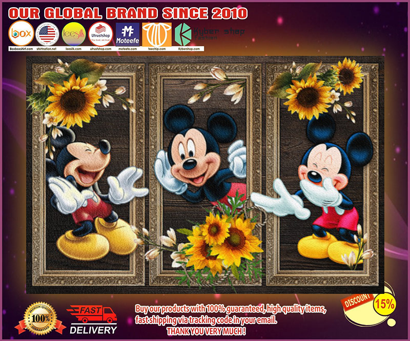 Mickey Mouse sunflower doormat 4