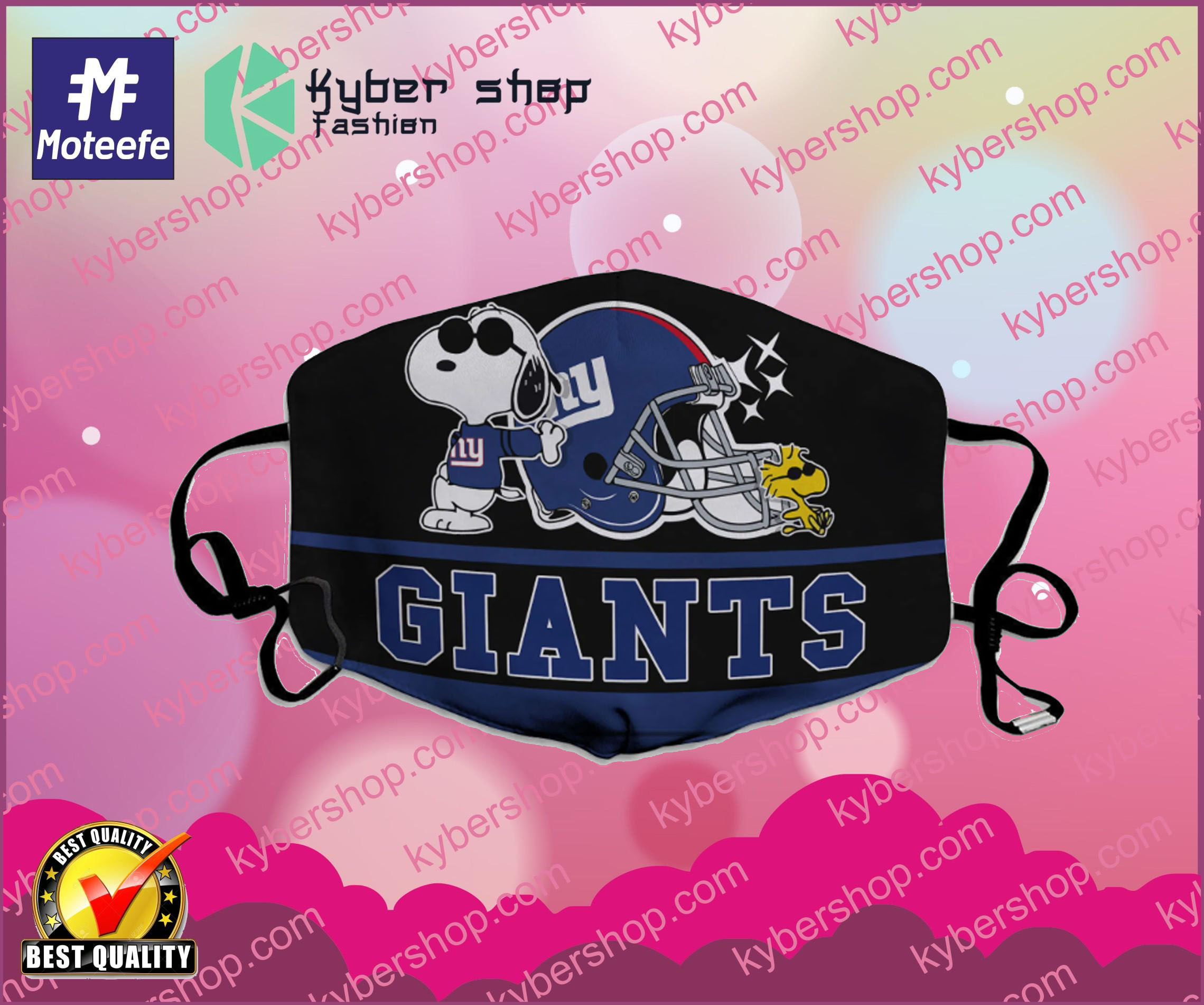 Snoopy Joe Cool New York Giants Face Mask- LIMITED EDTION