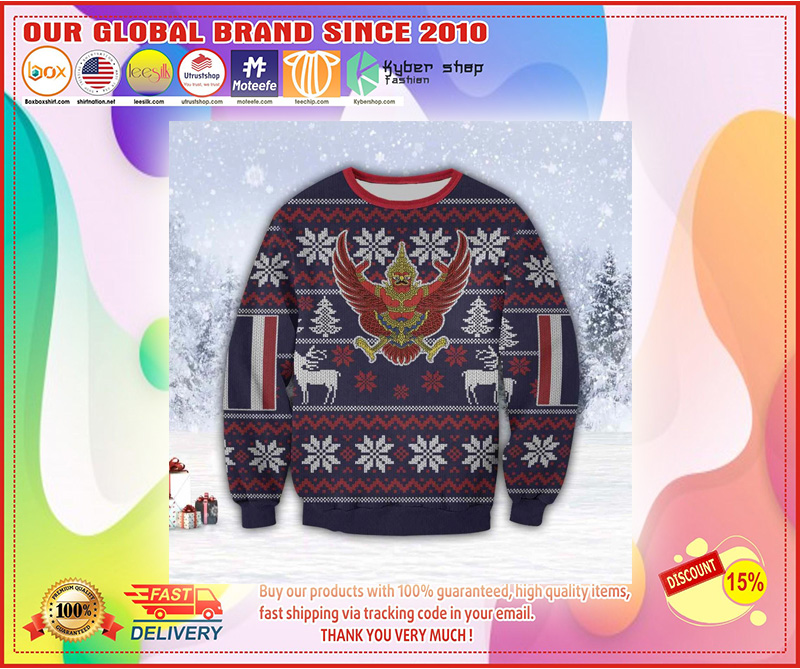THAILAND 3D ALL OVER PRINT UGLY CHRISTMAS SWEATER 3