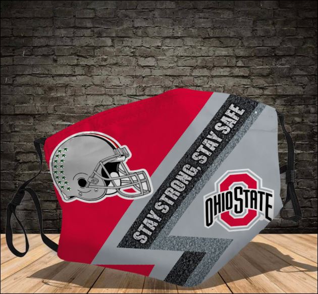 Ohio State Buckeyes stay strong stay safe face mask
