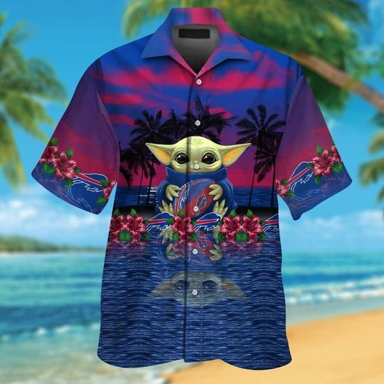 8-Buffalo Bills And Baby Yoda Hawaiian Shirt Short (2)