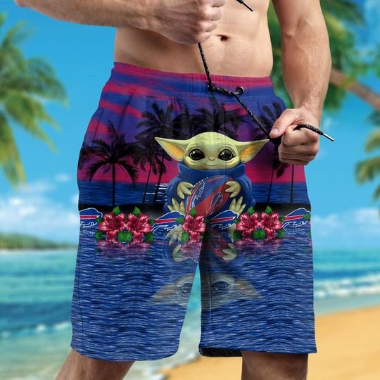 8-Buffalo Bills And Baby Yoda Hawaiian Shirt Short (3)