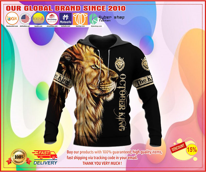 October lion king 3d full print hoodie 1