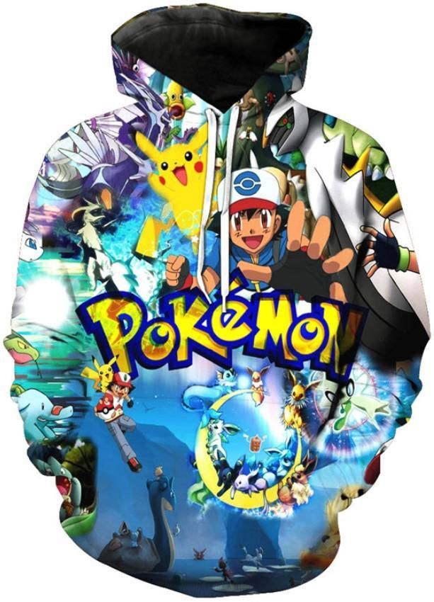 Pokemon Character Mash Up 3D all over print Hoodie – LIMITED EDITION