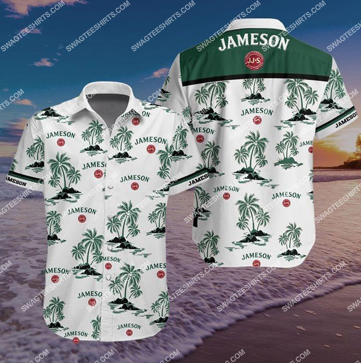 the jameson irish whiskey all over print hawaiian shirt 1