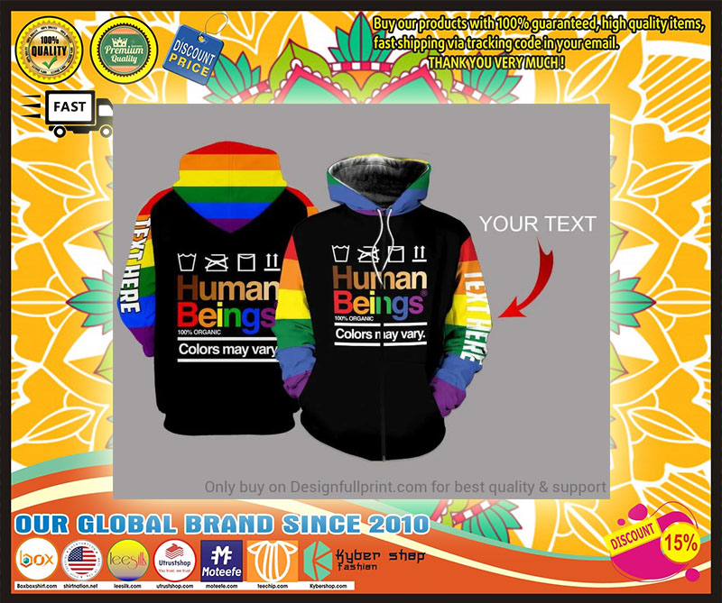LGBT Human beings colors may vary US 3d hoodie 1