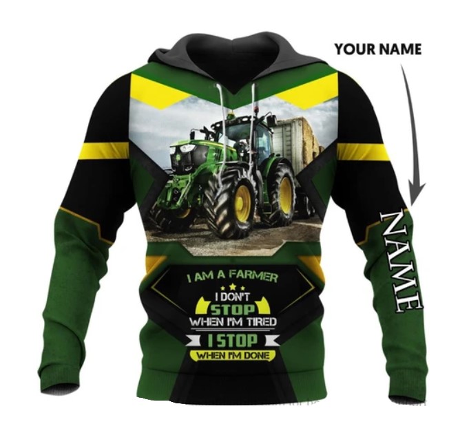 Multicolor Agrimotor Im A Farmer 3D hoodie custom name