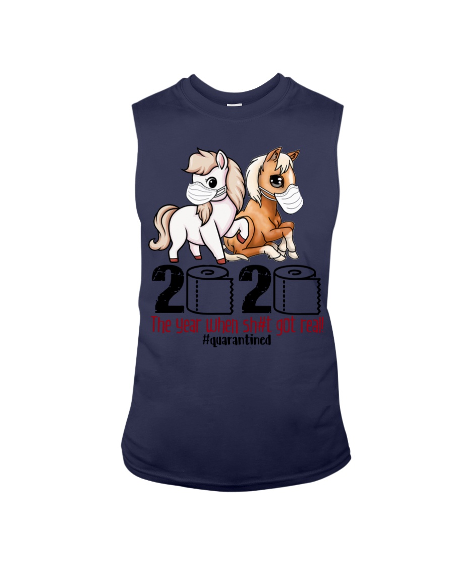 Baby horse 2020 the year when shit got real quarantined tank top