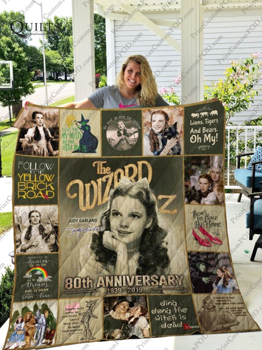 The Wizard of Oz 80th Anniversary 1939 2019 Judy Garland Quilt