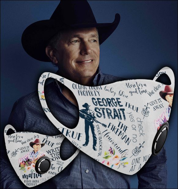 George Strait filter activated carbon face mask